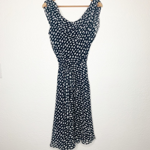 MSK | Black White Print Dress Size 8 - Picture 1 of 8